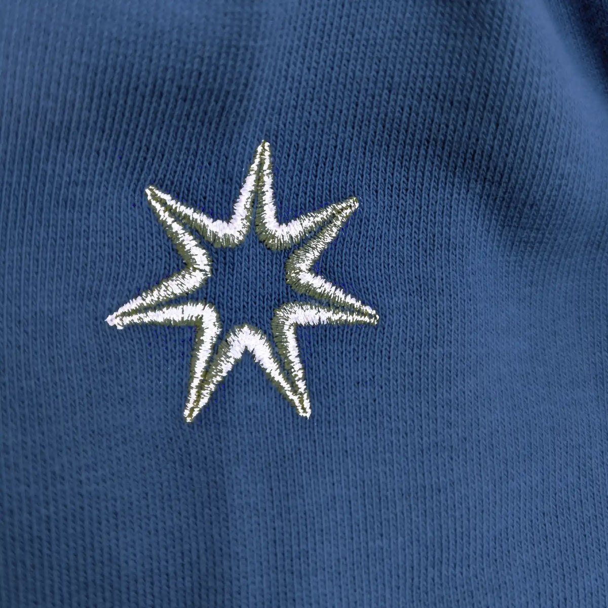 Bio Sweatshirt mit Stickerei 'Follow your guiding star' I deep teal [Damen]