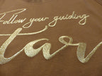 Biobaumwoll-T-Shirt "Follow your guiding star" – [Damen]