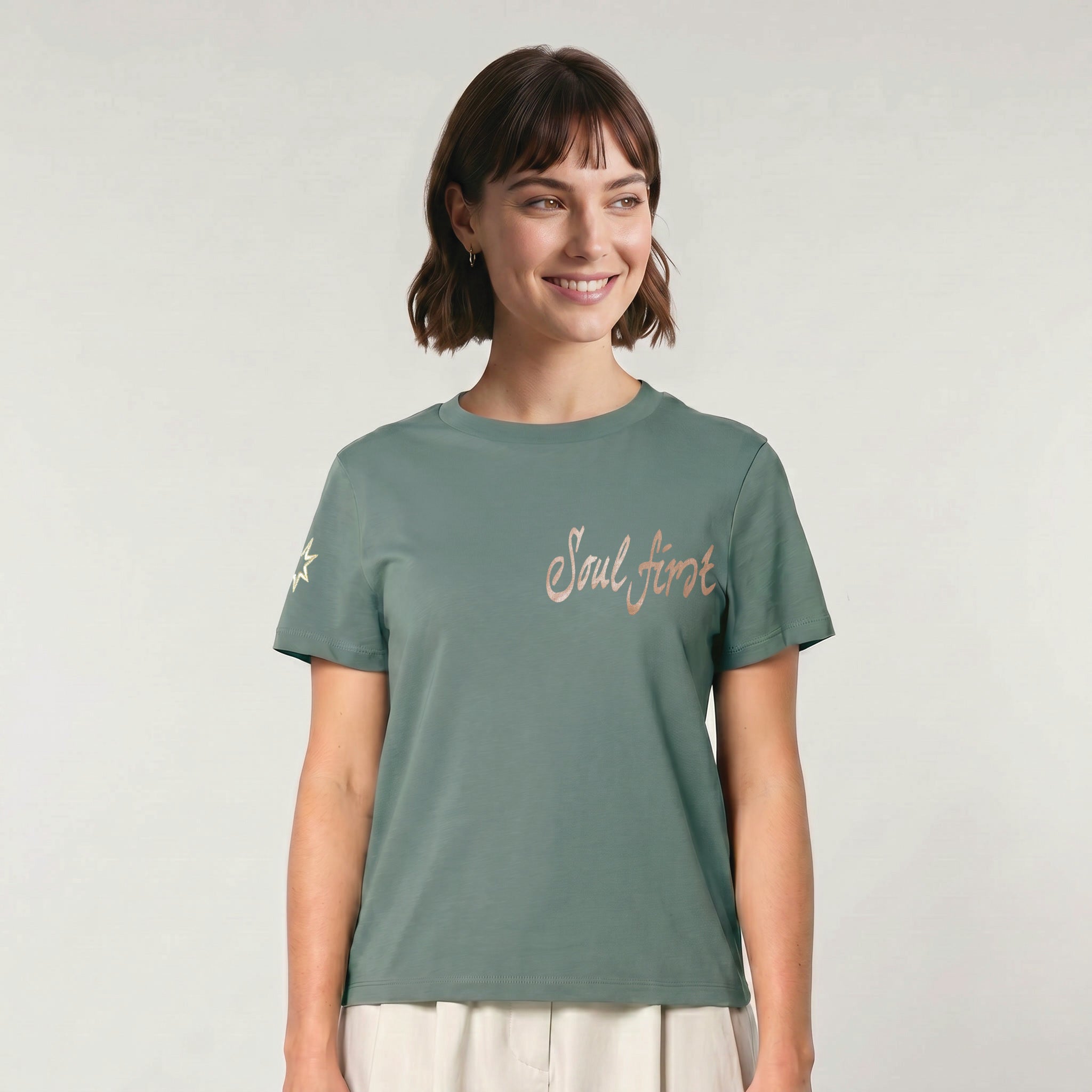 Bio-T-Shirt "Soul First" – [Damen]