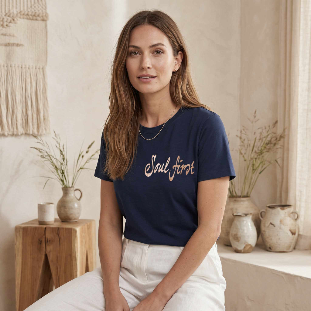 Bio-T-Shirt "Soul First" – [Damen] - LEITSTERN