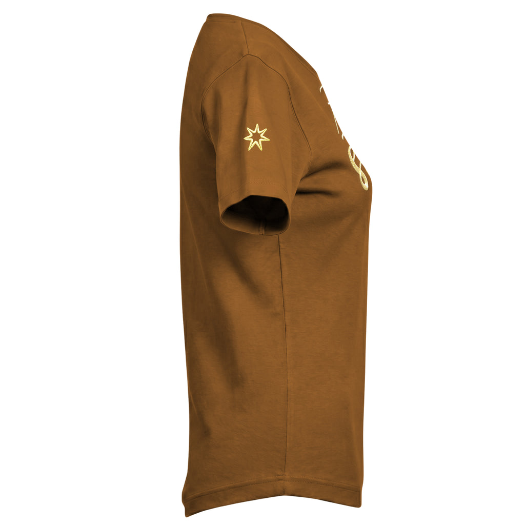 Biobaumwoll-T-Shirt "Follow your guiding star" – [Damen]