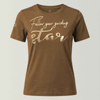 Bio-T-Shirt 'Follow your guiding star' I earth [Damen]