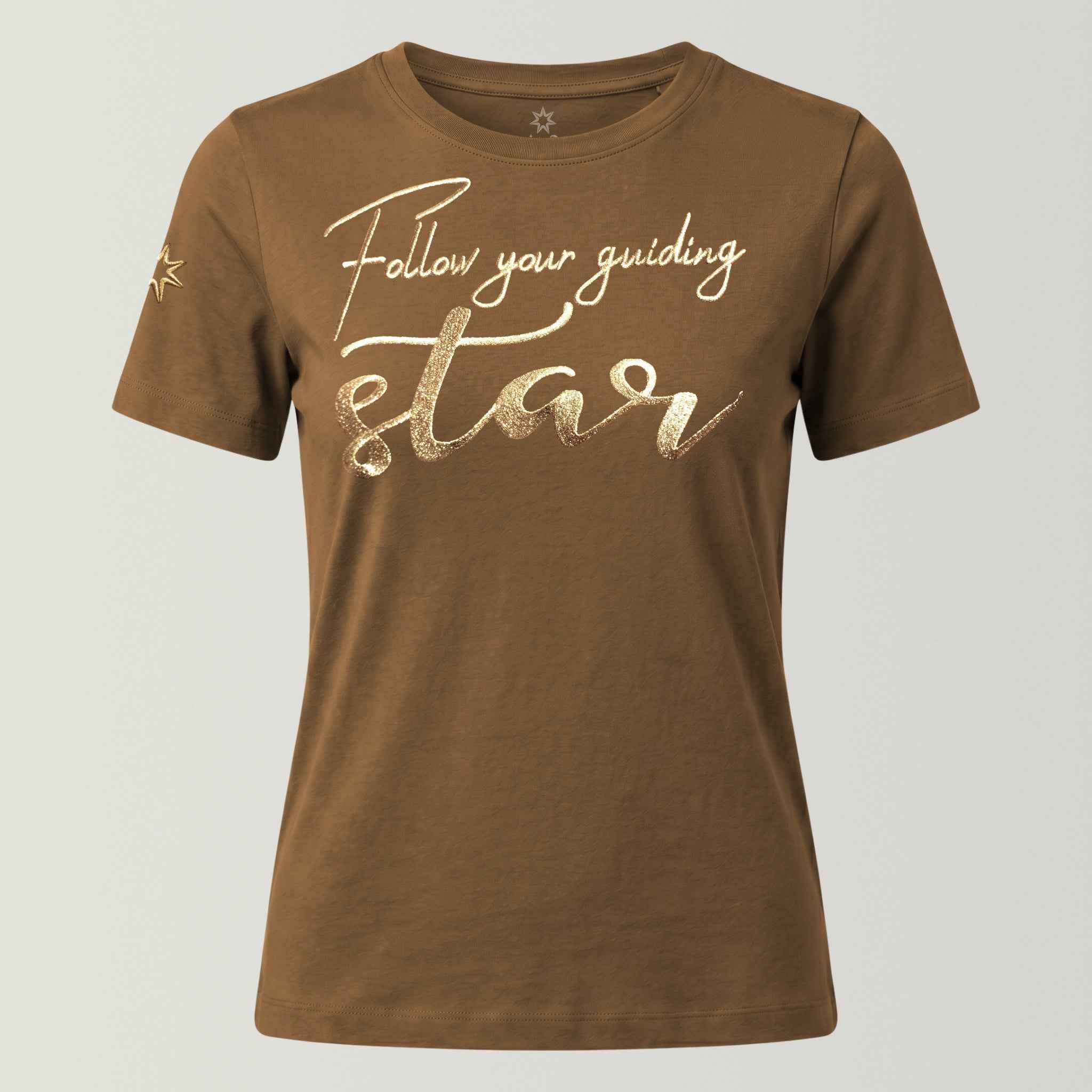 Bio-T-Shirt 'Follow your guiding star' I earth [Damen]